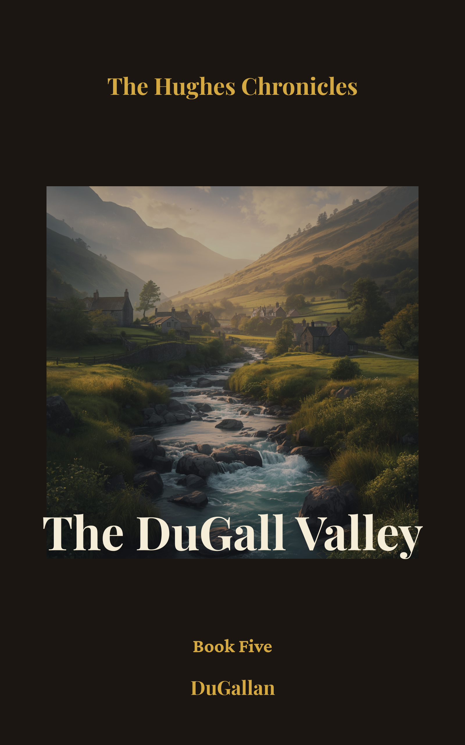 The DuGall Valley — Hughes Chronicles Book 5, a Welsh historical fiction adventure book cover for families