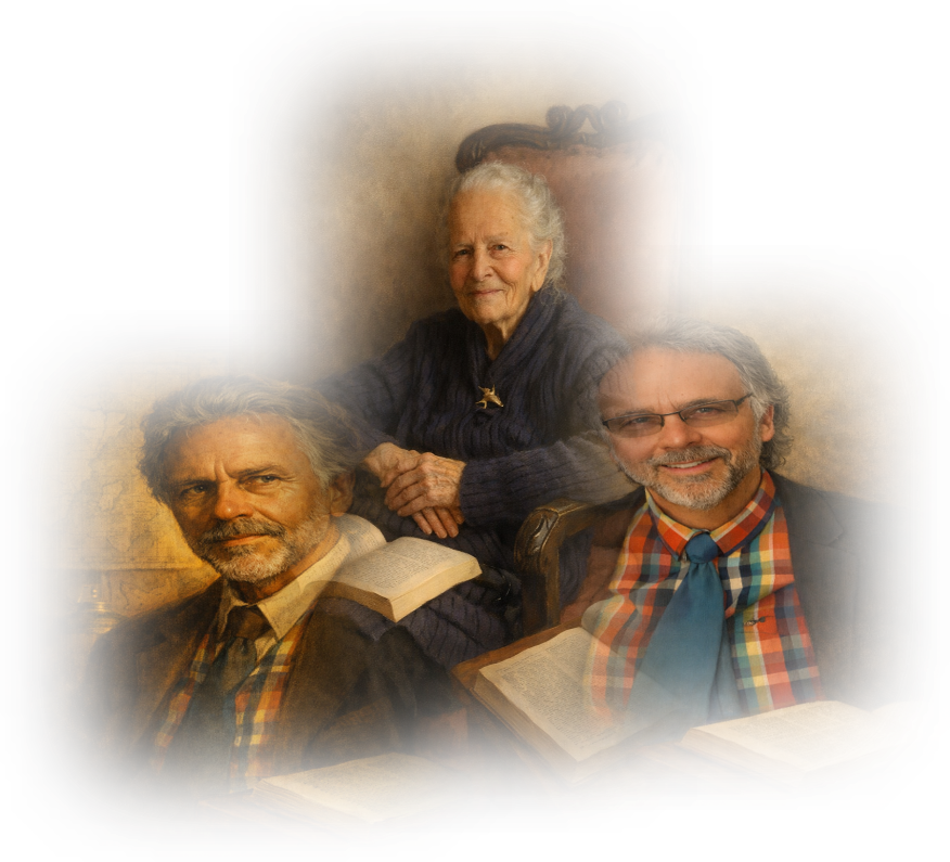 ST Hughes, Daphne Hughes-Warren and DuGallan — three generations of the Hughes family